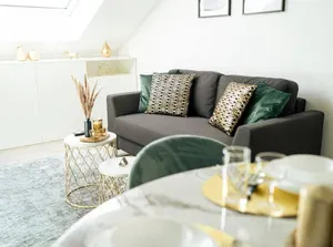 Image of Deluxe suite with perfect living and working comfort