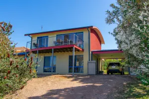 Image of A two- story house with sweeping views of Bass Strait and  the North Arm.