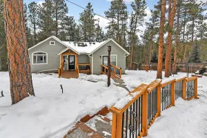 Image of Newly renovated historic cabin.....serene and secluded; yet minutes to Evergreen