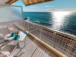 Image of Studio climatisé avec terrasse face à la mer - FR-1-196-346