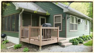 Image of Luxury Cabins with two person jacuzzi tub. Fabulous location near Lake Red Rock.
