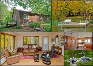 Image of White Pine Lodge- secluded lakehome, w\/AC on 40 acres, dock, canoe, & amenities