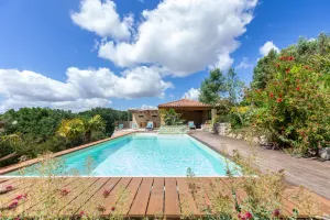 Image of Charming villa, swimming pool, superb view of the Pyrenees and the Gers countryside