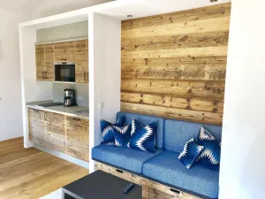 Image of newly equipped apartment with a magical view of the mountains