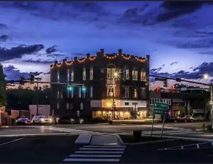 Image of The Pythian Building Penthouse Apt. is centrally located on the city square.