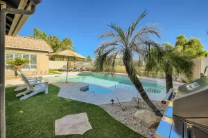 Image of Fairway home, Sleeps 8, heated pool, putting green & music room