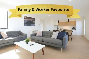 Image of FEEL HAPPY & AT HOME HERE. No stairs. Modern designer space. Ducted A/C. Double garage.