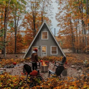 Image of Harbor Springs A-frame 5 min from town!