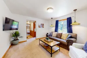 Image of Inviting home with full kitchen, patio, firepit, & W\/D