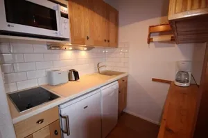 Image of 200m from resort center, 1st floor, view resort, balcony, tv, ski locker, 28m², Les Saisies