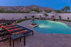 Image of LUX + Exciting Mt VIEWS: Theater, Pvt POOL & Spa, Fireplaces, Fire Pit, Mt Bikes