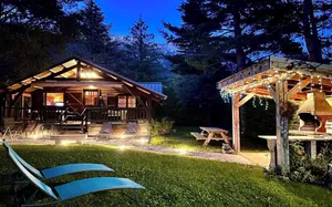 Image of Chalet l'écrin du bonheur, private garden, swimming pool, lakes, rivers, mountains
