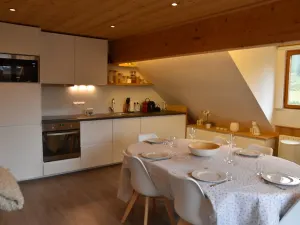 Image of Beautiful 3-room flat, equipped kitchen, Wi-Fi, facing the slopes