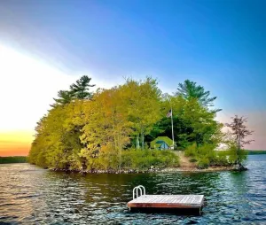 Image of Island Tent Overlook in Maine