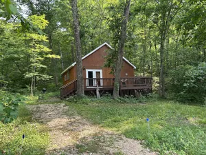 Image of Cozy cabin getaway with hot-tub under stars!
