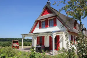 Image of Thatched cottage in 1. Row to the Baltic Sea - near the Hanseatic city of Wismar
