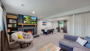 Image of Cozy Four Bedroom Family Retreat with Yard and Air Hockey