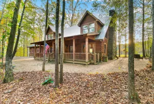 Image of Log Cabin On The Lake