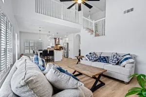 Image of Newly remodeled home with attached garage and large yard
