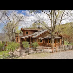 Image of Beautiful creek side log home, lots of open space but only minutes to town.