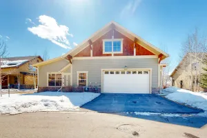 Image of Stunning dog-friendly home with mountain view, fireplace, kitchen, patio, & W\/D