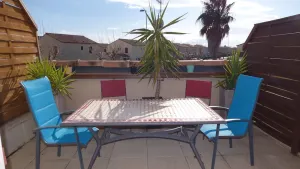 Image of Grandes Bleues, Appartement T3 duplex, piscine, Narbonne Plage