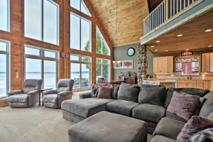 Image of Family-friendly Lake Mitchell Oasis: Hike & Ski!