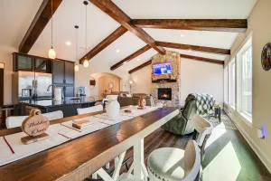 Image of Home Gym & Fireplace: Roaring River Retreat