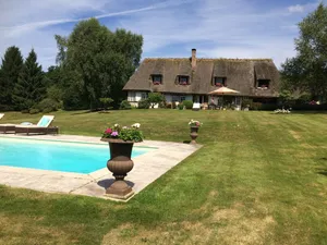 Image of Large Thatched Cottage with Pool