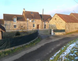 Image of Traditional stone French country house.