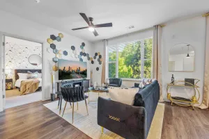 Image of Lux Downtown Decatur Retreat: Regal Noir 2BR\/2BA, Pool & Rooftop Lounge