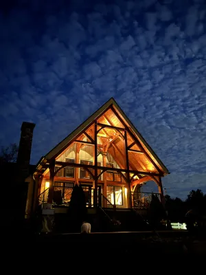 Image of Farm Stay with animals in beautiful Timber Frame House in the Foothills of W. NC