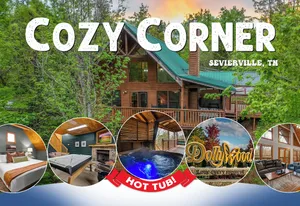 Image of 3 Miles to Pigeon Forge! Hot Tub  🏊‍♂️Pool 🌲Privacy 🐶 Dogs 🛌 King Beds 🎢 DollyWood