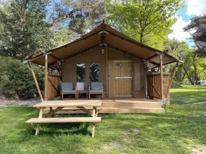 Image of Glamping in safari style! A luxurious and stylishly furnished glamping tent!