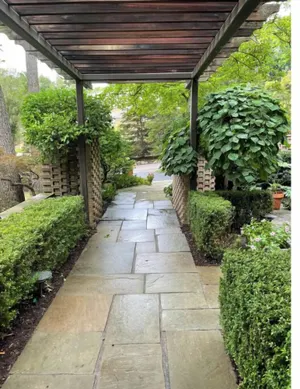 Image of Mid-Century Modern Home amidst Mature Woods & Japanese Gardens- Peaceful Retreat