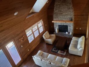 Image of Three bedroom hide-a-way with spacious deck over looking Island Lake.