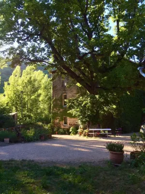Image of South Aveyron gîte on private riverside, sleeps 6 to 14 people