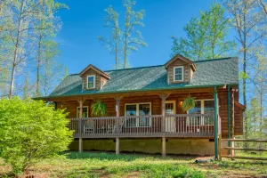 Image of Cozy Carolina Private Cabin with Firepit - Gated Community