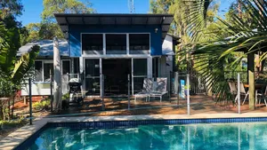 Image of Popular holiday home with a pool and minutes to the beach.