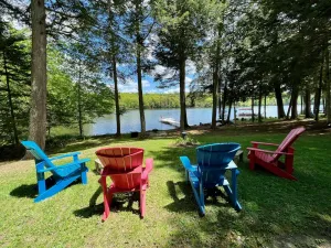 Image of Lakehouse with 100ft of private waterfront on Lovejoy Pond