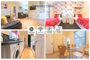 Image of ✔2BR House✔Cosy Beds✔For Families&Contractors✔StreetParking✔FreeWIFI