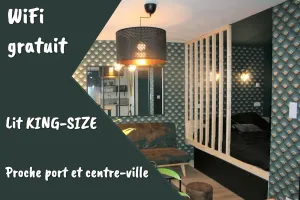 Image of Superbe studio entre le port et le centre ville - LIT KING-SIZE, WiFi & NETFLIX gratuit