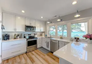 Image of Charming Waterfront Cottage with Sunset Views