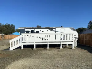Image of \"North Trail\" the Glamping Trailer in The Cottages at Crescent City