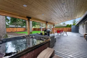 Image of Cheerful 4 bedroom home  one level with hot tub and park like feel