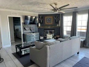Image of Lake front  cabin on main channel Douglass Lake Great for families