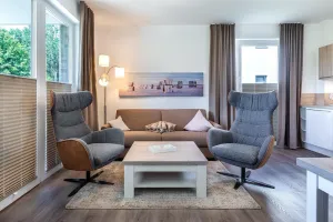 Image of Hübsches Ferienapartment mit Terrasse und Blick ins Grün, Saunabereich Inklusive