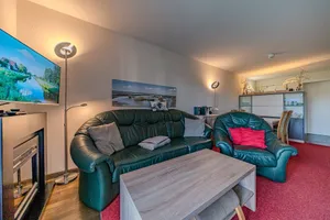 Image of Family-friendly vacation apartment near the beach with sauna, terrace and beach chair
