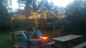Image of Dog/Kid Friendly-Fenced Yard-Fire Pit-Walk to Beach-Private Setting-Wifi-Updated