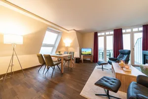 Image of Strandnahe, Tolle Dachgeschosswohnung, Sauna, Zwei Balkone mit Land- & Meerblick